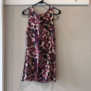 Glamorous bran paisley print mini dress
